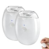 2Pcs Saker Electric Automatic Nail Clipper,3 in 1 Automatic Fingernail Grinder with 3 Speeds,Universal Automatic Fingernail Grinder,Silent Auto Nail Trimmer and Polisher for Family
