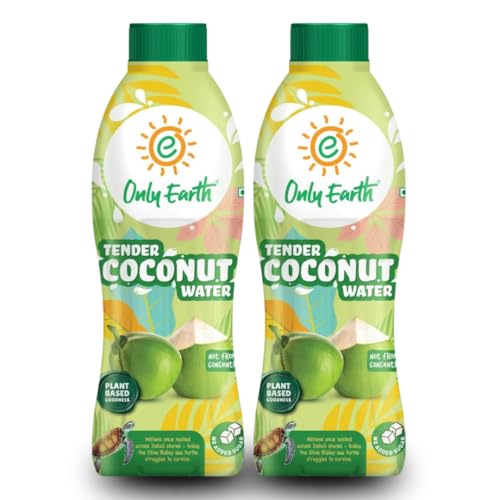 Image of Only Earth Tender Coconut Water | 750ml (Pack of 2) | Not From Concentrate | No Added Sugar | Low Calorie Hydration | Rich in Potassium & Electrolytes | BPA-Free Bottle