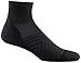 Darn Tough Men's Run 1/4 Ultra-Lightweight with Cushion - Large Black Merino Wool Socks for Running