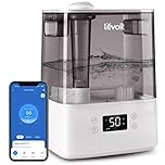 LEVOIT 6L Smart Humidifiers for Bedroom Large Room Home, 60H Super Long Time, Cool Mist Top Fill, Auto Mode-Quiet Sleep Mode for Baby & Plants, App & Voice Control, Night Light