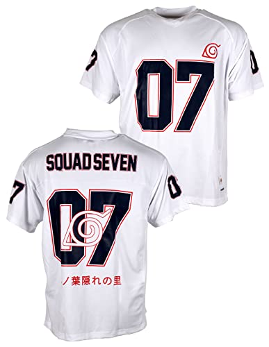 T-shirt Sport Naruto ample blanc XL Squad Seven 07 anti-frottement