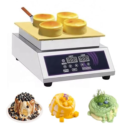 Máquina for hacer soufflé, máquina japonesa for hacer panqueques y soufflé, máquina dorayaki con cobre, plancha eléctrica comercial, máquina for hacer soufflé, 60 a 240 °C