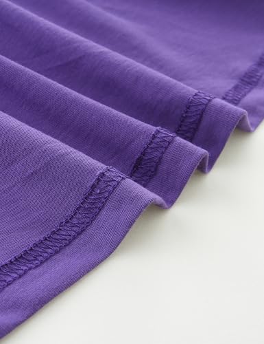 Bumeex Girl's Dresses Cotton Ruffle Sleeve Tiered Swing A-Line Cute Midi Casual Sundress - Image 7