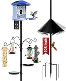 Boostool Bird Feeder Pole, 108 inch Bird Feeder Stand...