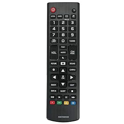 ?Pack of 2? AKB75095330 Replaced Remote fit for LG TV 75UJ657A 50PN5300 55LN5100 55LN541C 60PN5000 60PN5300 49UK6090PUA 55UK6300PUE 65UK6090PUA 75UK6190PUB 50UH5500 24LH4830-PU 43LJ500M 49UJ6300