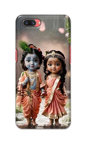 Image of Printed Hard Back Cover for Oppo A5 2018 Back Cover (Radha Krishna Love -J2) -190724(EA)