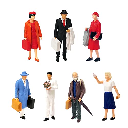 Amagogo 1/87 Human Figures Miniature Human Model for Diorama DIY Projects Ornament