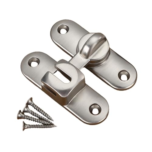 Cerraduras y pestillos de puerta de granero, pestillo de puerta de 90/180 grados,Pestillo de puerta corredera flexible y resistente - Cerradura de puerta de seguridad multiusos para el hogar