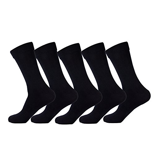 Jasmine Silk Lot de 5 paires de chaussettes thermiques pour homme 100 % soie - Noir - Coloris : noir Cover