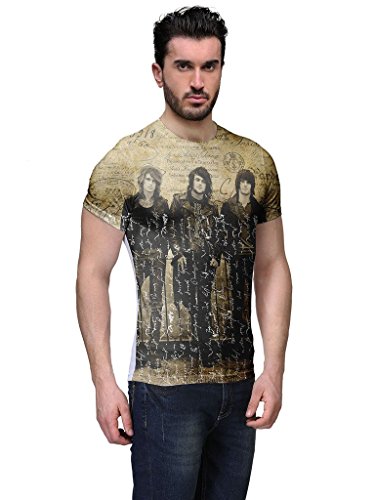 Image of wear Your Mind Men's Printed Regular fit T-Shirt (CST047 S Multicolour S)