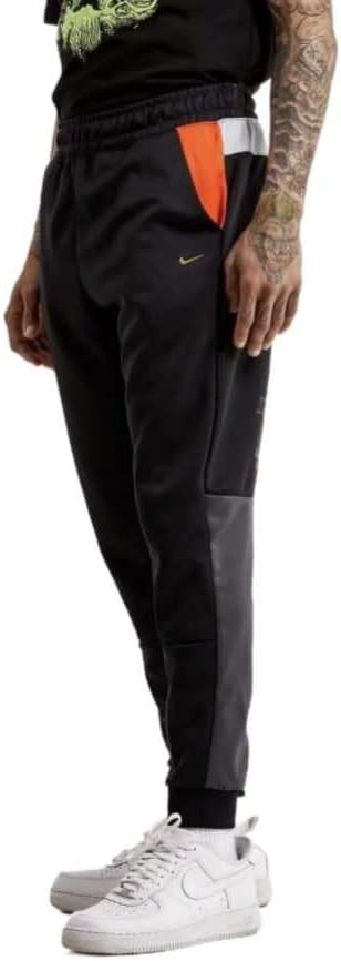 Nike Men's Sportswear Tribute Joggers Pants L Black/Gray/Orange - Image 3