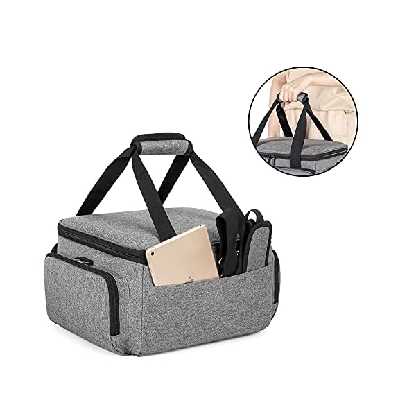 Luxja Tragetasche kompatibel mit Cricut Mug Press und Cricut Joy, Tragetasche mit Aufbewahrungsfächern (nur Tasche… – Bild 5