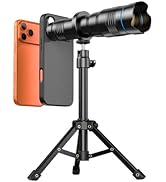 【スマホ専用ケース付き】Apexelスマホ望遠レンズ 36倍 クリップよりスマホケースが失敗なし 望遠鏡 多機種対応するマウント付き単眼鏡 合金製耐久性高いスマホ望遠鏡 安定な高さ調整可能三脚付...