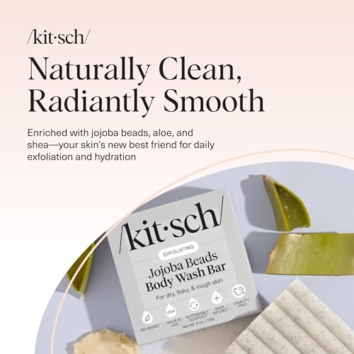 Kitsch Jojoba Beads Exfoliating Body Wash Bar w/Shea Butter & Aloe – 4 oz - image 7