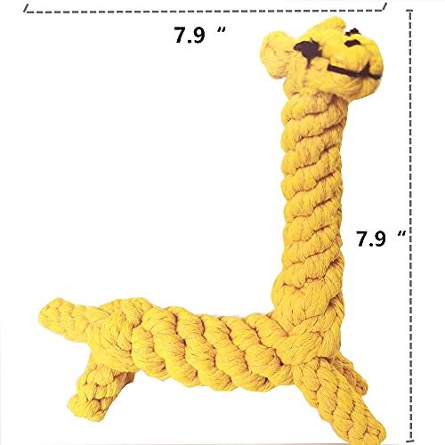 Aduck Pet Puppy Dog Cotton Rope Chew Toys For Teeth Cleaning, Elephant And Giraffe Design #TOP3