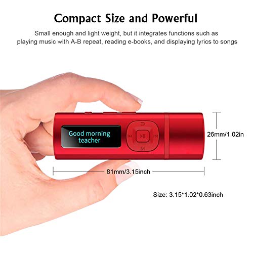 Usb Mp3 Player Bluetooth 4.0 8Gb Music Player With Clip Portable Hifi Lossless Sound Music Mp3 Player With Voice Recorder Support Up To 64Gb Tf Card (Black) #TOP6