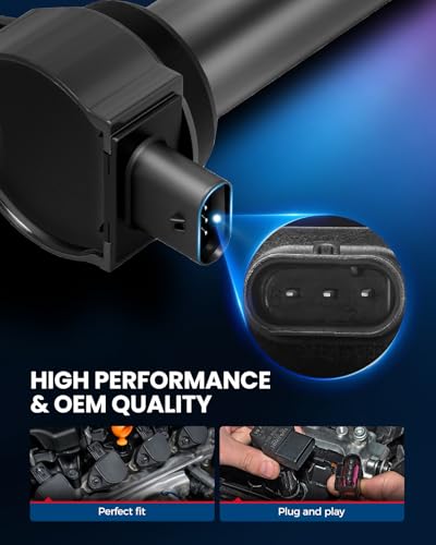 Image of KAX 6 Ignition Coils & 6 Spark Plugs Set Fit for Charger Nitro Chrysler 300 | Dodge Charger, Journey, Challenger, Grand Caravan, Nitro, Magnum, Chrysler 300, Town & Country, Pacifica, Sebring, UF502