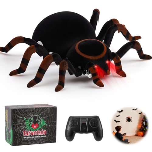 Delousiber Wall Climbing Remote Control Race Car, Zero Gravity Dual-Mode Remote-Controlled Stunt Car With Headlights, LChristmas/Birthday Gift for Children Aged 6 and Above (Spider)