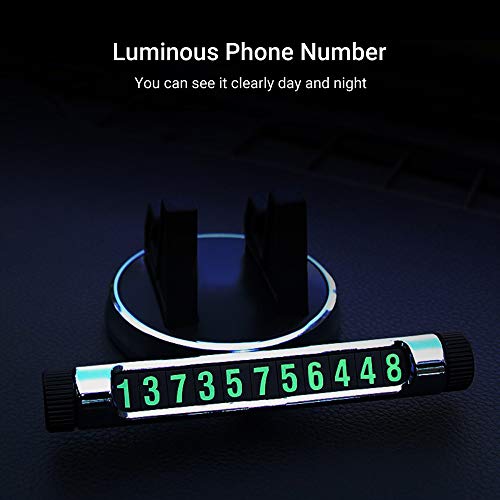 Placa de estacionamento temporário Zwbfu, placa de parada temporária luminosa, suporte universal par