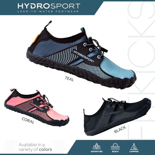 FITKICKS HydroSport Land-to-Water Footwear, Unisex Barefoot Shoes, Ideal for Beach, Yoga, Surf, Camping Accessories, Versatile Barefoot Shoes for Men and Women3