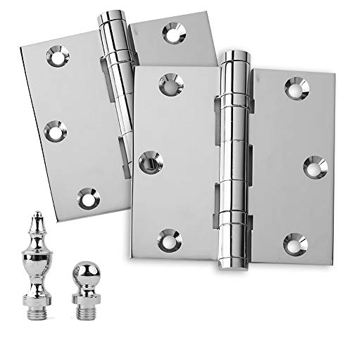 One-Day Sale: Up to 50% Off EMBASSY Door Hinge Solid Brass - 3.5 x 3.5 Inch, Heavy Duty, Polished Chrome, Ball Bearings, Rust Resistant Pin, Architectural Designer Grade, Home Improvement, 2 Pack Flash Deals - 40% OFF EMBASSY Door Hinge Solid Brass - 3.5 x 3.5 Inch, Heavy Duty, Polished Chrome, Ball Bearings, Rust Resistant Pin, Architectural Designer Grade, Home Improvement, 2 Pack