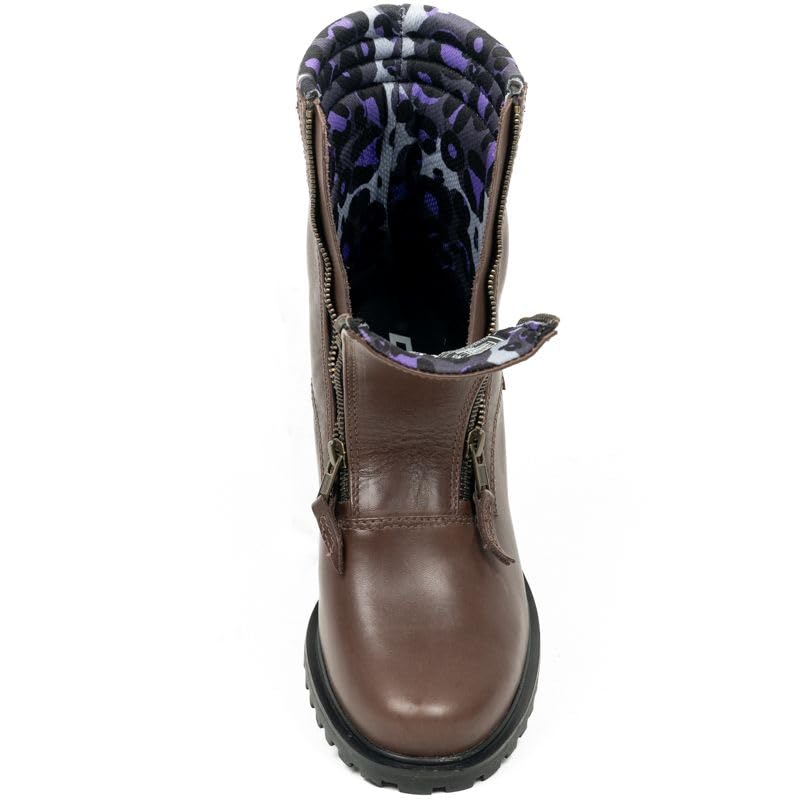 Demi-bottes COMBAT femme Homologué EN 13634 Zip cuir 39
