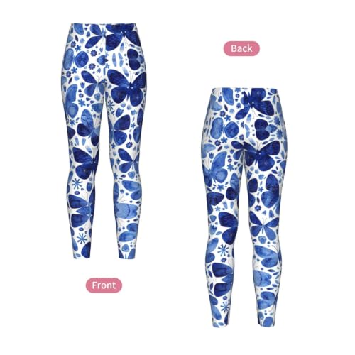 Leggings de compresión suaves sin transparencias mariposas mujer 4