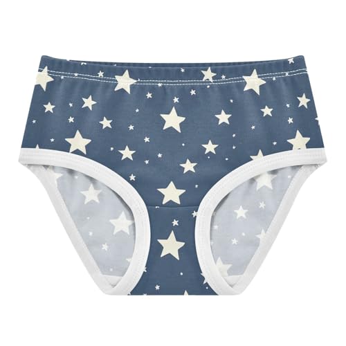 USA Stars Navy Blue Panties Little Girl Toddler Girls Underwear Cotton Flower Briefs Girls Undies 2t