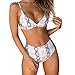 Produktbild QingJiu Badeanzug Damen Bikini Snake Leopard Zebra Print Bademode Push Up Gepolstert