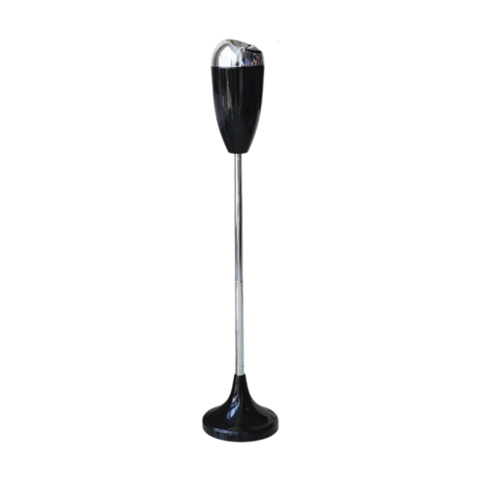 ATORSE Floor Standing Ash Tray Vertical Metal Ashtray for Patio Indoor Outdoor Home Black-image-20