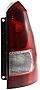 Evan-Fischer Tail Light Lens and Housing Compatible with 2003-2007 Ford Focus Wagon Passenger Side