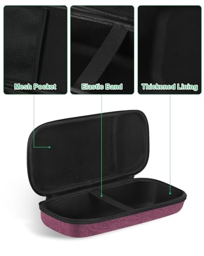 Image of Hard Stethoscope Case for 3M Littmann Classic III /Cardiology IV /MDF Acoustica Stethoscopes - Shockproof Stethoscope Bag Travel Carrying Case for Medical, Doctor, Nurse Accessories - Grape-Purple