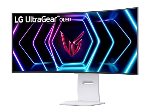UltraGear OLED 39GS95QE Monitor Gaming 39", 21:9 Curvo (800R), WQHD (3440x1440), OLED, 240Hz, 0,03ms (GtG), G-Sync, FreeSync Premium Pro, HDR 400 True Black, HDMI 2.1, DisplayPort, Bianco - Monitor - Immagine 7
