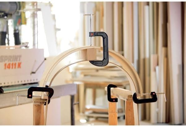 Miniatura 2 de Abrazadera C, 6-58 in, 1200 lb., Negro