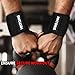 HHTONG Workout Wrist Straps for Weightlifting, Wrist Wraps with Thumb Loop, Lifting Wrist Support Brace for Working Out, Bench Press, Powerlifting, Gym Accessories for Men & Women (Pair)