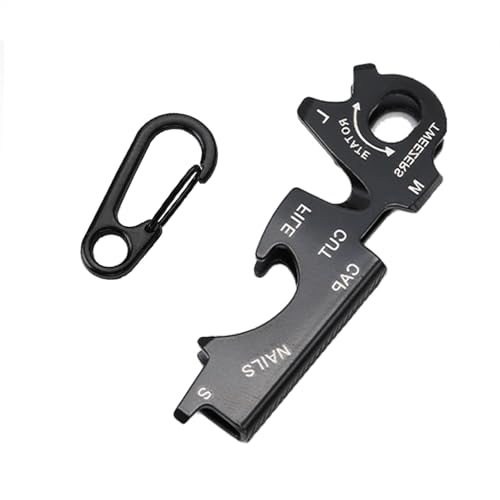 Heavy Duty Keychains with Carabiner Clip,Multitools for Key Ring,Metal Bottle
