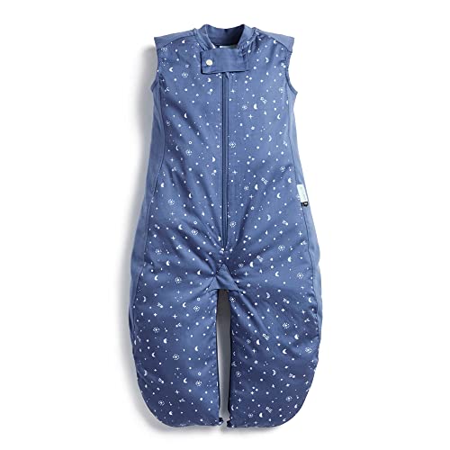 Image of ergoPouch Sleep Suit Bag 0.3 TOG - Baby Sleep Sack & Wearable Blanket, 2-in-1 Convertible Sack to Suit with Legs for Safe Movement, Regulates Temperature Overnight, Unisex (8-24 Months, Night Sky)