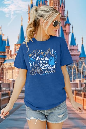 Image of Magical Shirts Women Girls Family Vacation Matching Shirt Magic Kingdom T-Shirt Mommy and Me Trip Short Sleeve Tops
