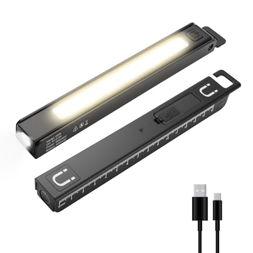 LUXJUMPER 180° Rotatable Magnetic COB Pen Light Rechargeable Torch