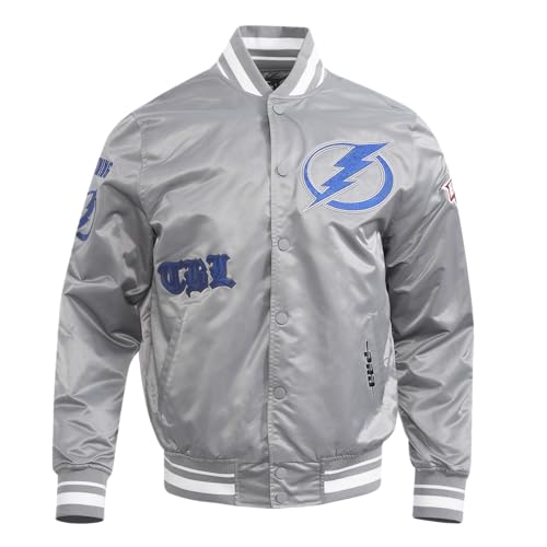 Image of Pro Standard Mens NHL Old English Satin Jacket