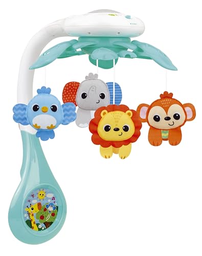 Image of KiddoLab Baby Crib Mobile with Relaxing Music. Includes Ceiling Light Projector with Stars, Animals. Musical Crib Mobile with Timer. Nursery Toys for Babies Ages 0 and Older (New 2025 Model)