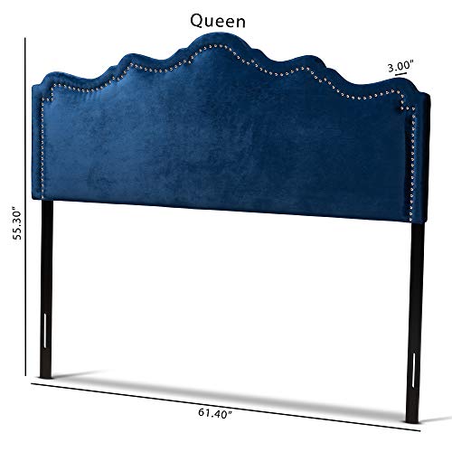 Baxton Studio Headboards, Queen, Royal Blue #TOP3
