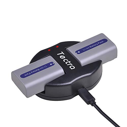 Tectra 2Pcs Np-Fp50 Battery + Usb Dual Charger For Sony Np-Fp30 Np-Fp60 Np-Fp70 Dcr-Dvd103 Dcr-Dvd105 Dcr-Dvd203 Dcr-Dvd205 Dcr-Dvd305 Dcr-Dvd92 Dcr-Hc20 Dcr-Hc21 Dcr-Hc26 Handycams #TOP1