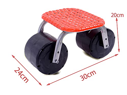 Tuinwagen Rollende Werkstoel Tuinstoel Op Wiel, Draaibare Onkruidkruk Voor Het Planten Van Buitentaken, Buitenwerkstoel… - Image 3