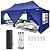 TOOLUCK 10x20 Pop Up Canopy Party Tents for Parties Waterproof Outdoor Event Shelter with 6 Sidewalls UV Protection 50+ Camping Commercial Wedding Portable Tent for Backyard, Navy Blue