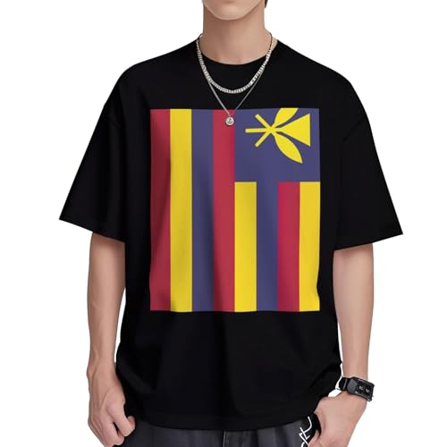 T-shirt drapeau Hawaï femme en pur coton de qualité supérieure