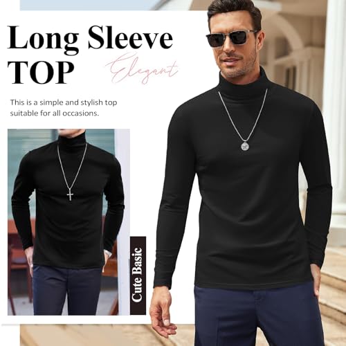 Slim Fit Turtleneck Sweater - Lightweight Knit Pullover, Casual Comfort3