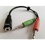 交換用PCスプリッター (Yスプリッター) Astro A10 A40、Turtle Beach、BENGOO、HyperCloud、SteelSeries、Razer Kraken、Sennheiser、Sadesなど用