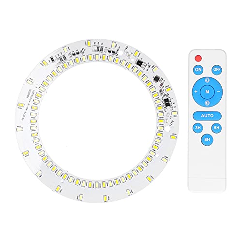 Garosa 40W 80LED Panel Accesorios De Iluminación De Techo Círculo Anular Ronda Placa De Repuesto Bombilla 3.2V / 3.7V + Luz Cálida Lámpara De Techo De Doble Color,microprocesador del LED