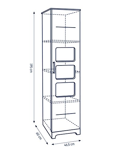 Julius Zöllner Schrank Moments 1-türig | In Weiß | 6310501402 - 6310501402 Julius Zöllner Schrank Moments 1-türig | In Weiß | 6310501402